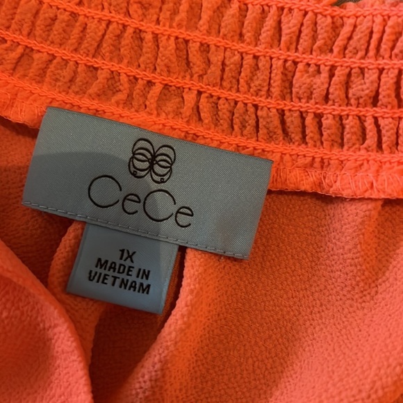 147. CeCe Blouse in Hot Lava - Picture 10 of 14